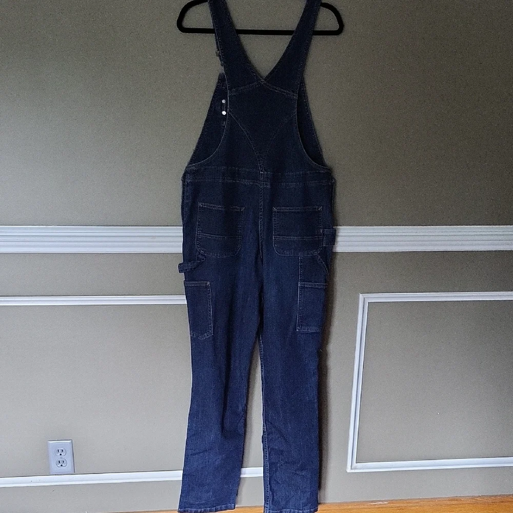 Carhartt Women's Denim Double Front Bib Overalls Size Small 4/6 Tall - Picture 8 of 12